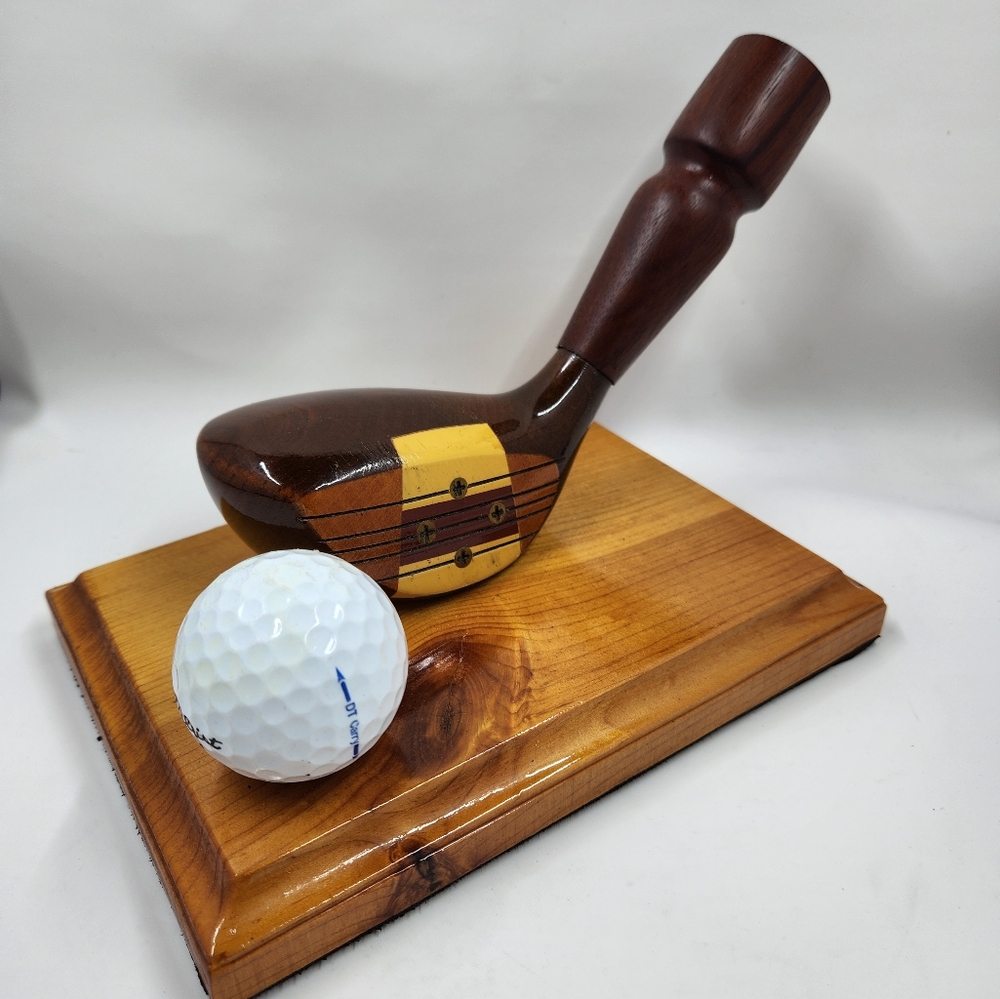 Unique Vintage Golf Club And Titleist Ball Pen Holder Business Office Home - Picture 10 of 13